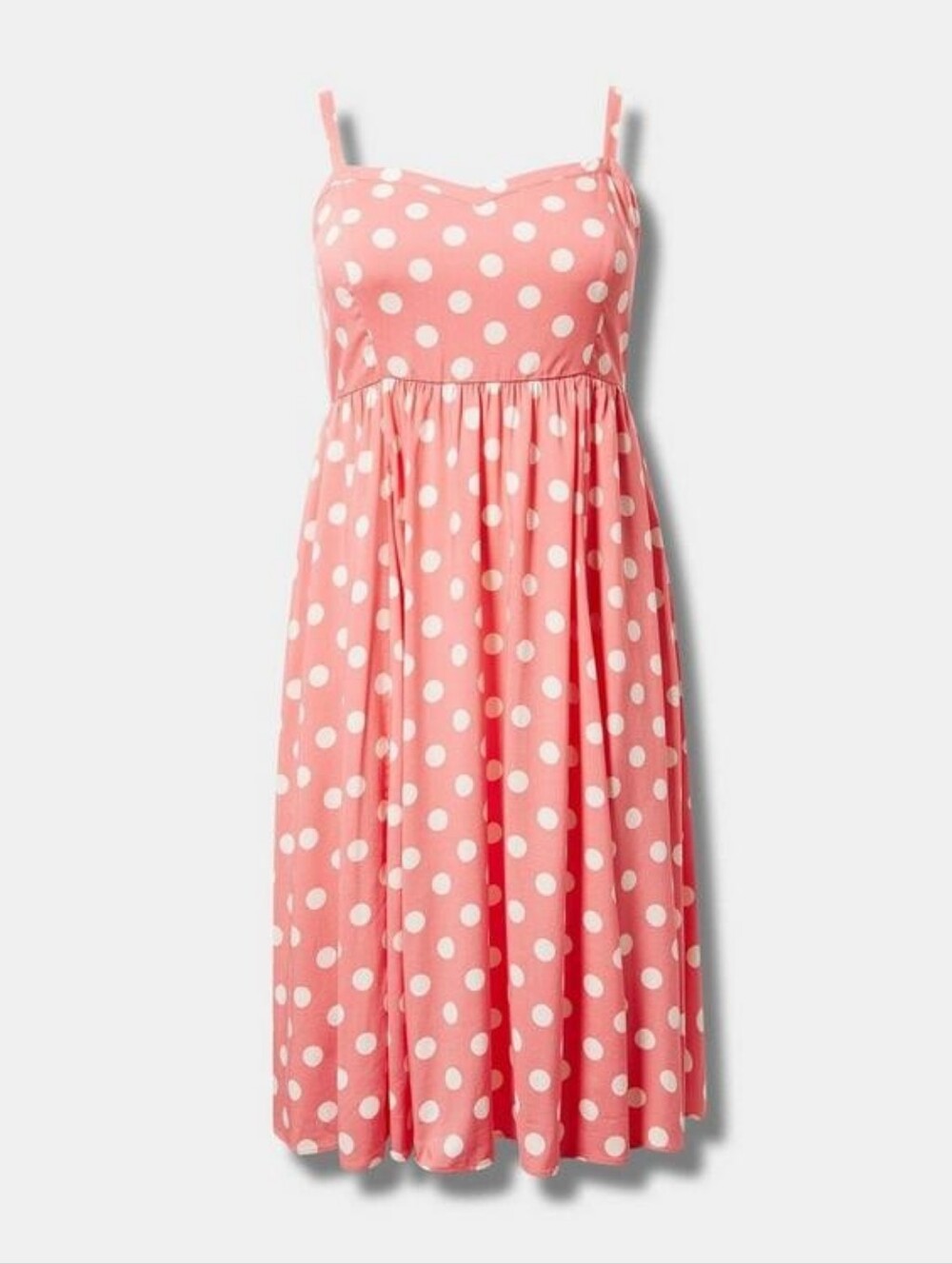 torrid Coral Polka Dot Dress